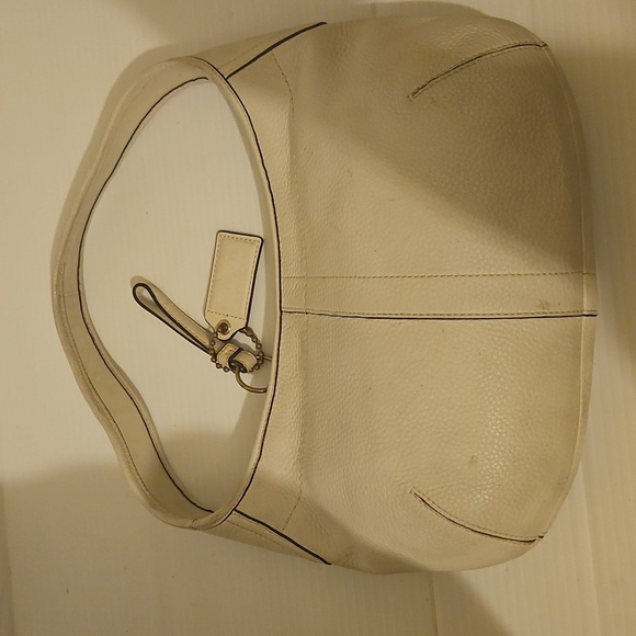 Coach RARE N0 11611 Y2K White Leather Ergo Zip Hobo Shoulder Bag - Picture 4 of 9